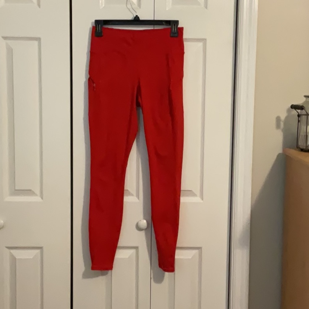 Athleta Red Leggings